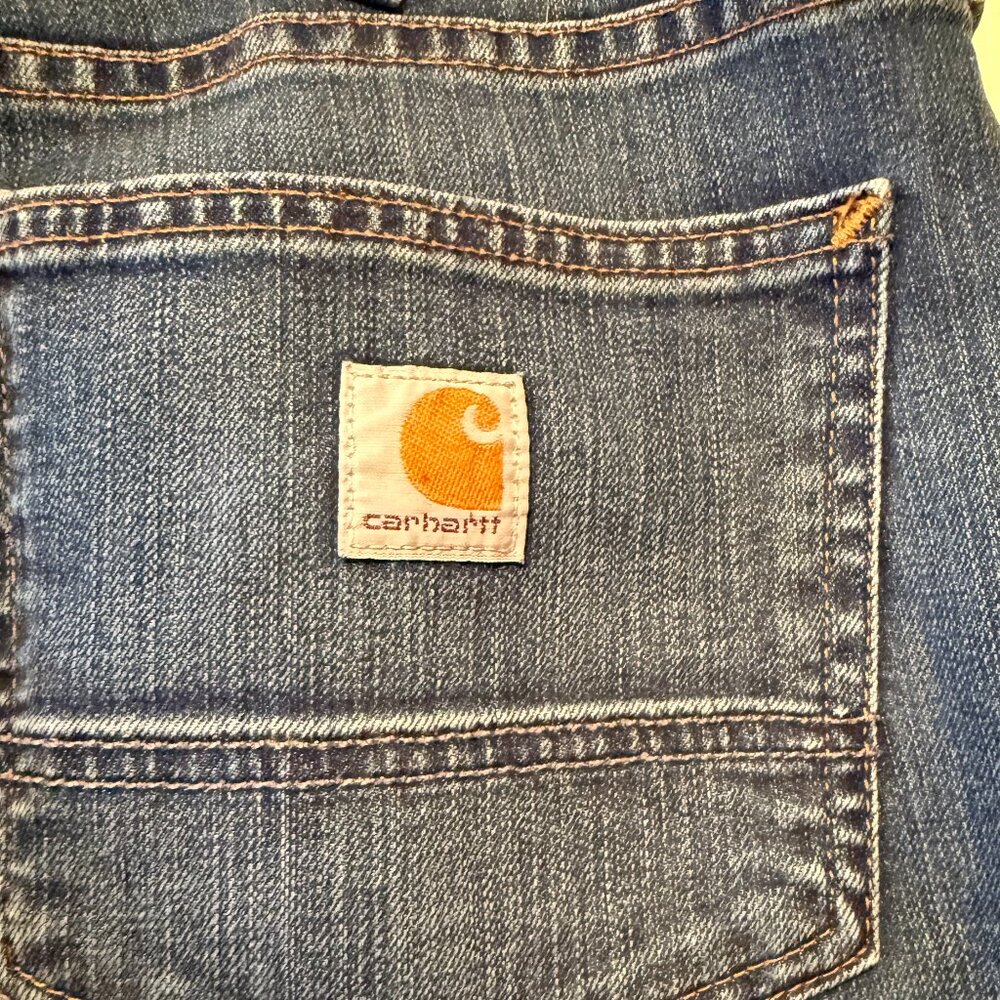 Mens 32 x 30 Carhartt Relaxed Fit Fleece-Lined 5-Pocket Jean